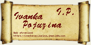 Ivanka Pojužina vizit kartica